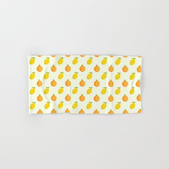 Happy Orange and Lemon Hand & Bath Towel