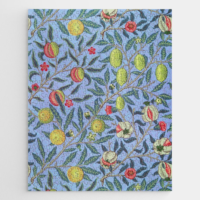 Fruit (Or Pomegranate) Illustration Art Print By William Morris Jigsaw Puzzle