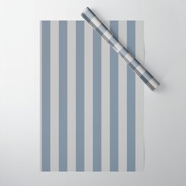 [ Thumbnail: Light Slate Gray and Grey Colored Striped Pattern Wrapping Paper ]