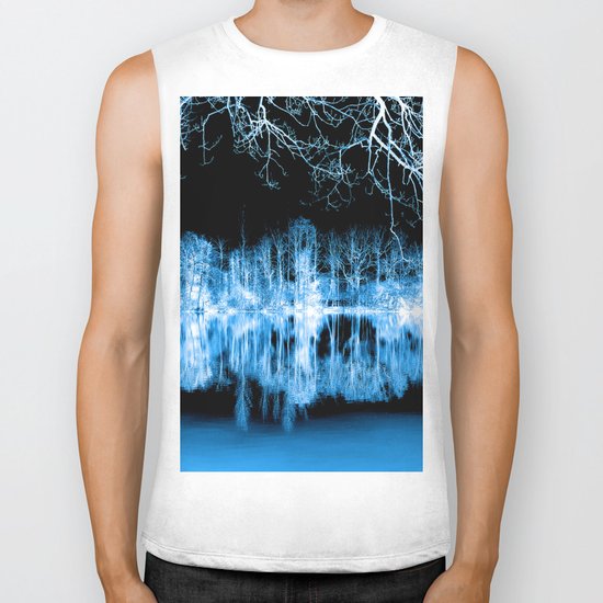 Lake Nights Reflections Biker Tank