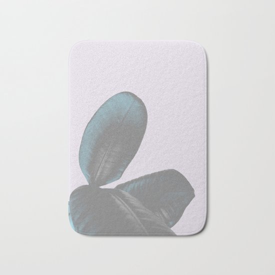Ficus Elastica #6 #pastel #violet #art #society6 Bath Mat