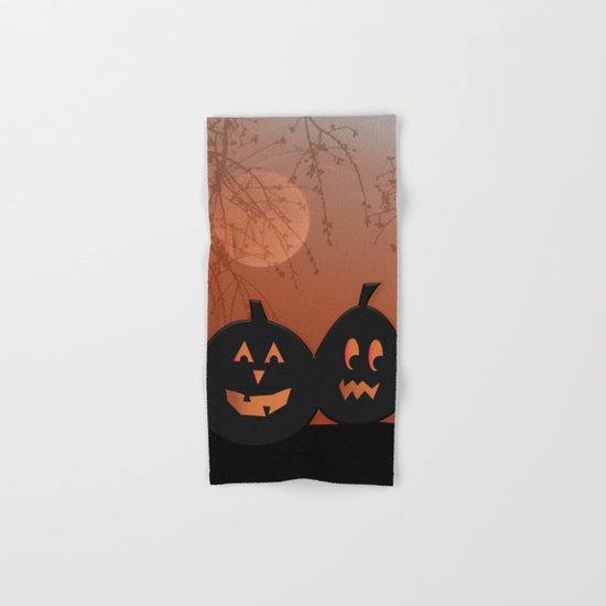 Halloween Pumpkins Hand & Bath Towel