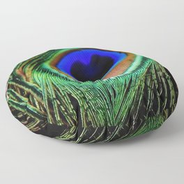 Peacock Feathers Floor Pillow
