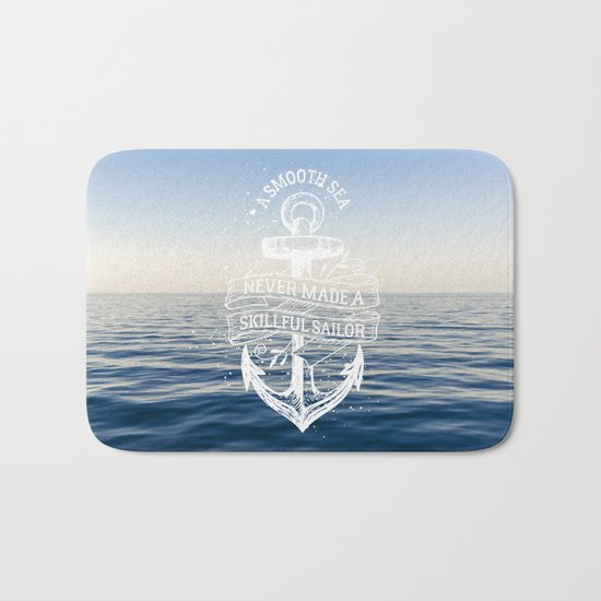 Sea Quote Bath Mat