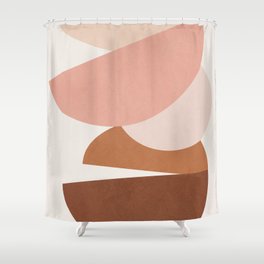 Abstract Stack II Shower Curtain