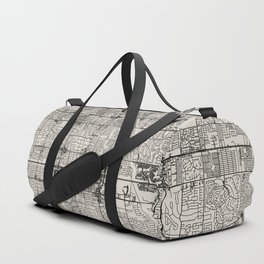 Mesa USA - Black&White City Map Duffle Bag