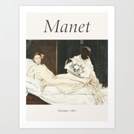 Edouard Édouard Manet Olympia 1863 Art Print Poster Art Print
