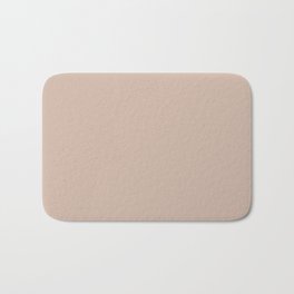 Pale Rose Taupe Solid Color Pairs Sherwin Williams Heart 2020 Forecast Color Likeable Sand SW 6058 Bath Mat | Soft, Pale, Warm, Minimal, Minimalism, Solidcolor, Spring, Muted, Rouge, Natural 