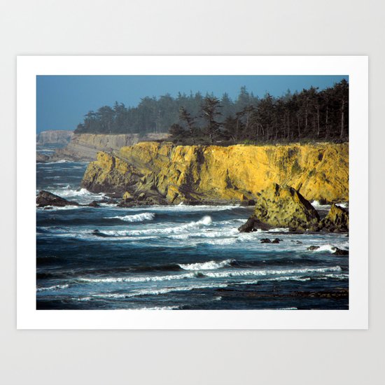 Oregon Surf Art Print