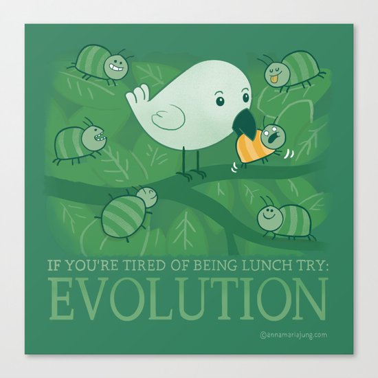 Try Evolution! Canvas Print