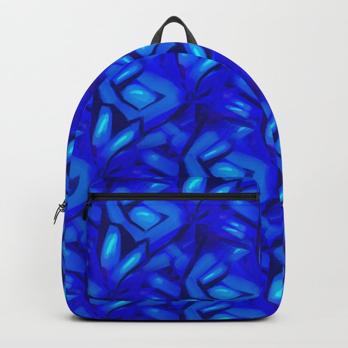 neon blue backpack