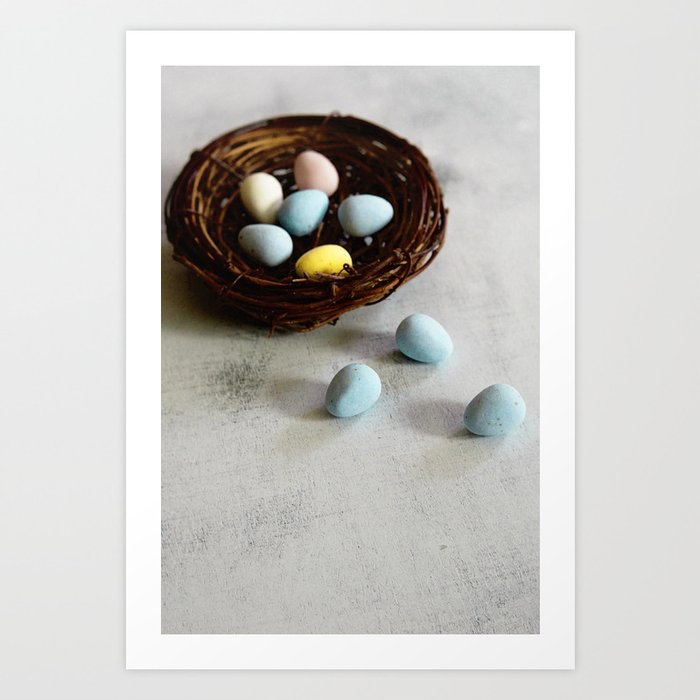 Robin's Eggs and Nest Art Print