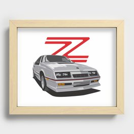 Daytona Turbo Z / CS - Silver Recessed Framed Print