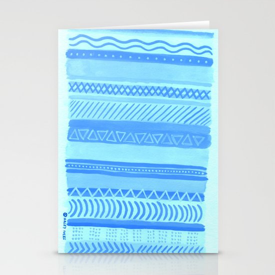 Tribal#1 (Blue) Stationery Cards
