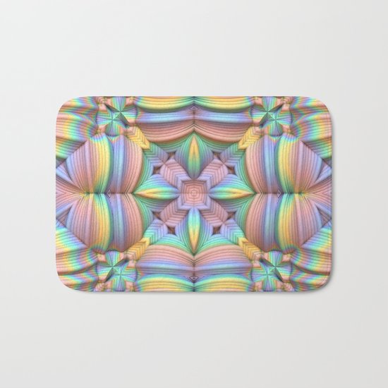 Symmetry in Pastels Bath Mat