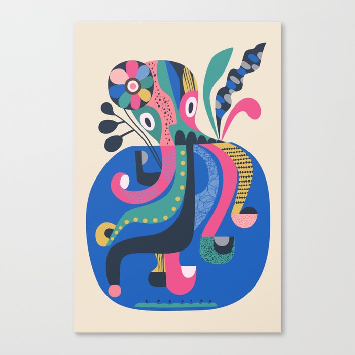 Miss Octopus Canvas Print