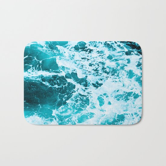 Deep Turquoise Sea Bath Mat