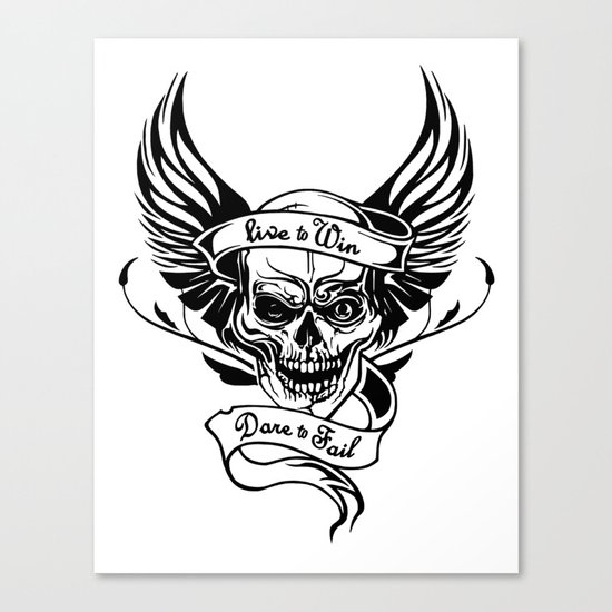 Live to Win Canvas Print