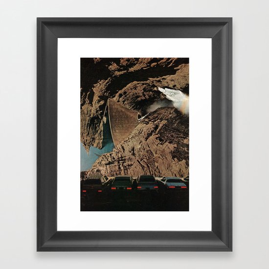 drive-in Framed Art Print