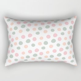 Muted Funky Dots Rectangular Pillow