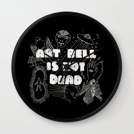 Art Bell Is Not Dead Wall Clock | Lizardpeople, Paranormal, Occult, Digital, Coasttocoast, Conspiracytheory, Artbell, Psychic, Mothman, Reptilian 