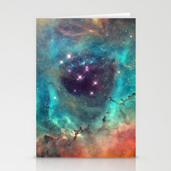 Colorful Nebula Galaxy Stationery Cards