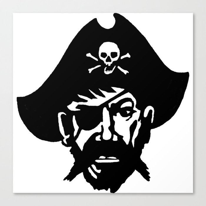 Captain Kidd II (The Rude Pirate) Canvas Print