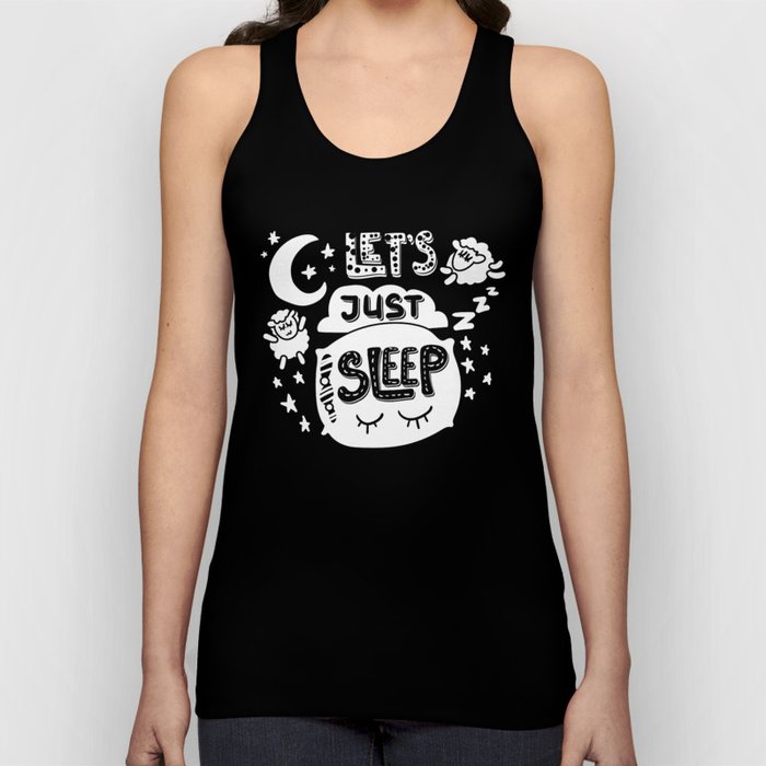 Let's Just Sleep Cute Night Tank Top