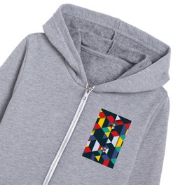 Pop Art Polygons Kids Zip Hoodie