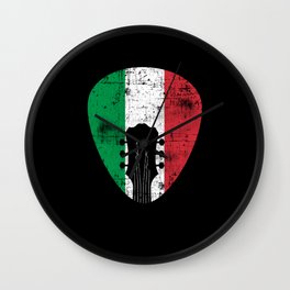Italy Flag Guitar Plectrum Wall Clock | Graphicdesign, Guitarplayer, Flag, Italians, Giftidea, Italian, Band, Italy, Guitarpick, Guitar 