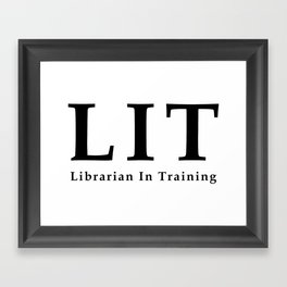 Librarian in Training Framed Art Print