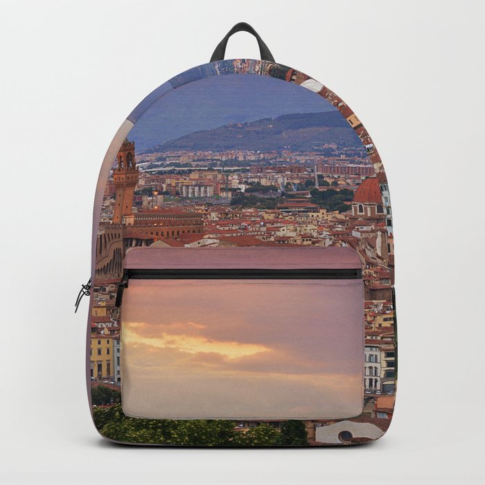 Panorama Florence, Italy. Backpack