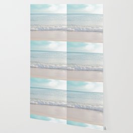 Soft Pastel Ocean Waves Dream #3 #wall #decor #art #society6 Wallpaper