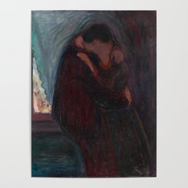 The Kiss - Edvard Munch Poster