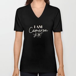 I am Cameron V Neck T Shirt