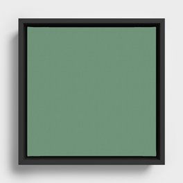 Sophisticated Green Framed Canvas