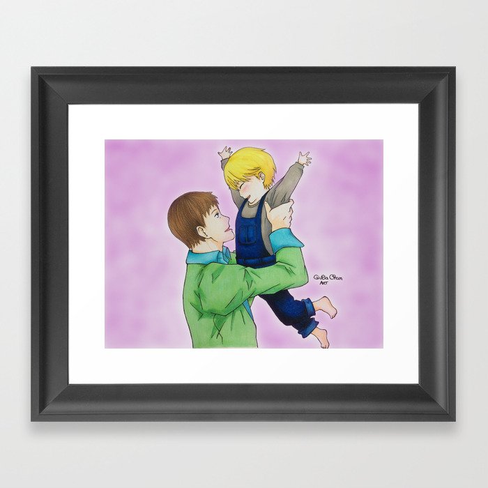BANANA FISH Griffin&Aslan (Ash) Callenreese Framed Art Print by