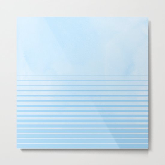 Sweet Life Collection Gradient Blue Raspberry Metal Print