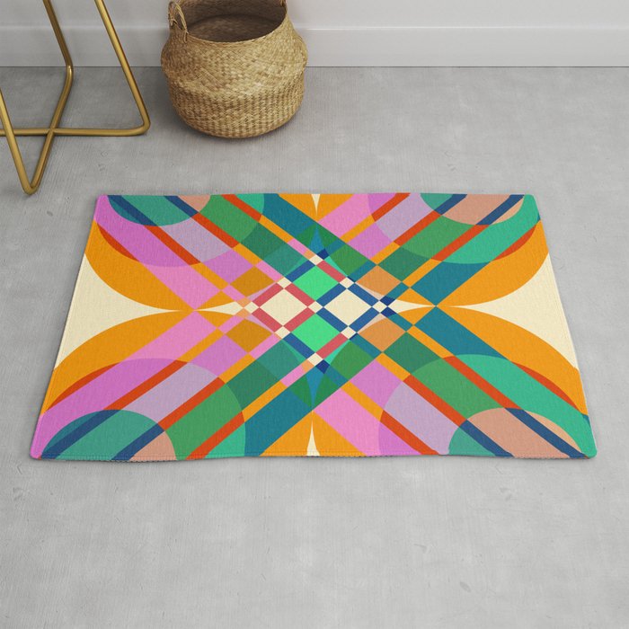 Afallach - Colorful Abstract Art Rug