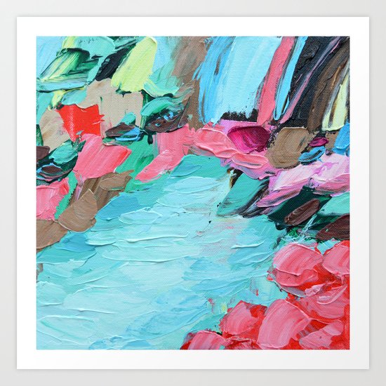 Tahitian Falls Art Print