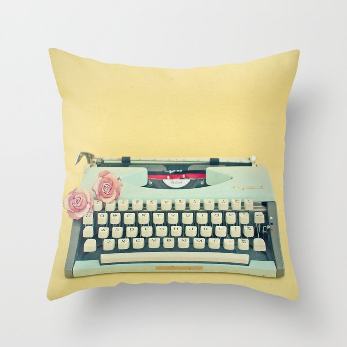 The Typewriter Throw Pillow