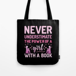 Book Girl Tote Bag