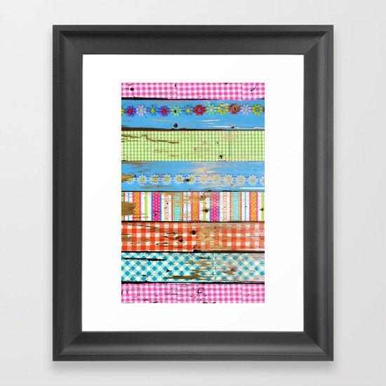 Country Wood Framed Art Print