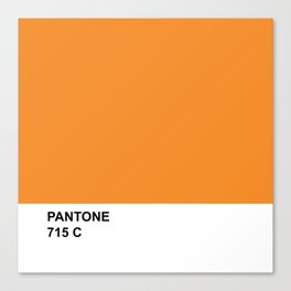 Pantone Orange Canvas Print