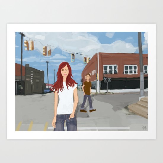 Small Town Art Print