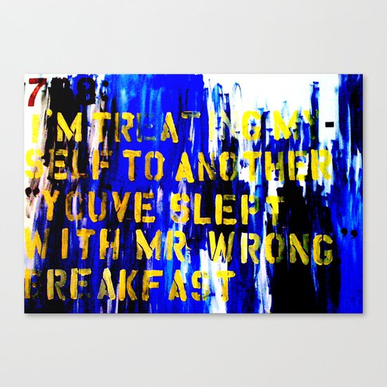 Texting 789: Canvas Print