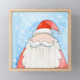 Santa Claus portrait Framed Mini Art Print