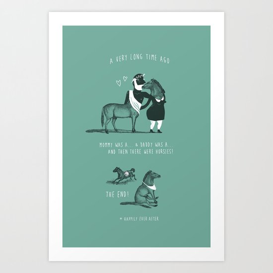 Horsies Art Print