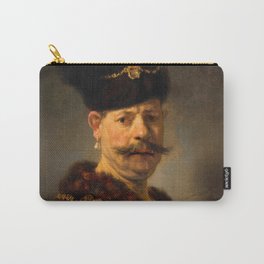 A Polish Nobleman, 1637 by Rembrandt van Rijn Carry-All Pouch