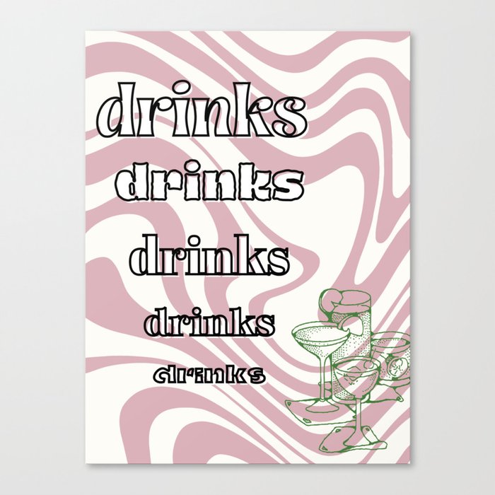 Drinks! Canvas Print